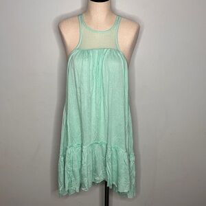 Victorias Secret Chemise Womens Medium Turquoise Nighty Pleated NWT